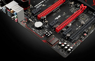 Placa onboard da placa mãe Asus Maximus Hero. Placa onboard da placa mãe Asus Maximus Hero.
