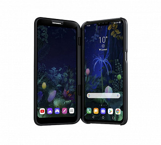 LG V50 ThinQ com acessório Dual Screen