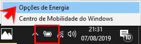 Opções de energia