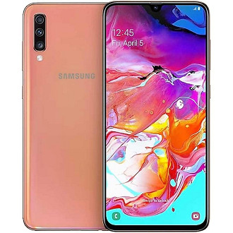 Galaxy A70, lançado em fevereiro de 2019.