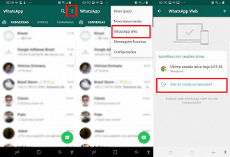Sair da sessao whatsapp web Sair da sessao whatsapp web