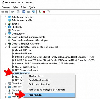 Gerenciador de dispositivos