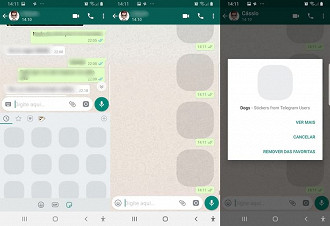 As imagens que são enviadas para mim no WhatsApp não aparecem na