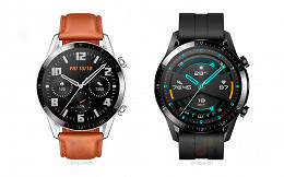 Huawei Watch GT 2 vaza e mostra molduras menores e bateria maior Huawei Watch GT 2 vaza e mostra molduras menores e bateria maior