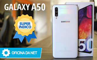 Galaxy A50 Selo Super Indico no Oficina da Net