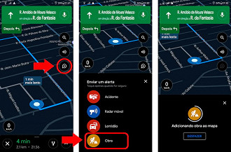 Google Maps agora traz a possibilidade de reportar também obras na via