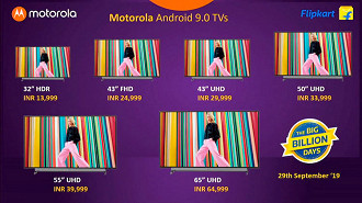 Motorola TV - Tamanhos e preços