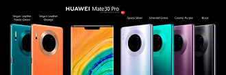 As cores do Huawei Mate 30 Pro. Foto: Huawei