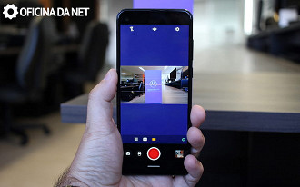 Motorola One Action - gravação com celular na vertical