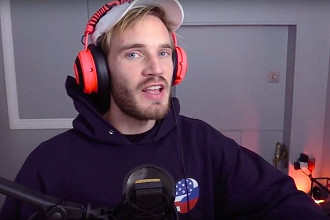 Pewdiepie em streaming - créditos TheVerge Pewdiepie em streaming - créditos TheVerge