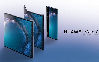Imagem promocional do Huawei Mate X