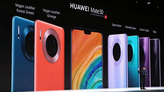 Apresentação do Mate 30 em evento da Huawei