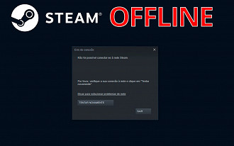 Steam offline: mensagem de erro