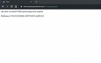 Site da Steam offline