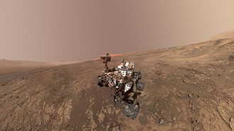O veículo espacial Curiosity da NASA pousou em Marte há cinco anos com a intenção de estudar o baixo Monte Sharp - Imagem: AFP / NASA