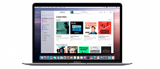 Podcasts agora separado do aplicativo iTunes que foi substituído