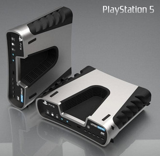 Aparência do console Playstation 5. Fonte: Letsgodigital