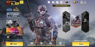 Menu do jogo Call of Duty Mobile. Fonte: Vitor Valeri