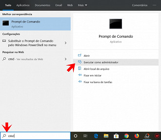 Como abrir o prompt de comando em modo administrador no Windows