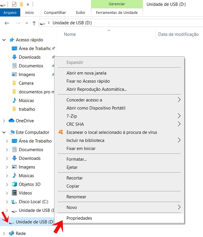 Como melhorar sua transferência de dados USB no Windows