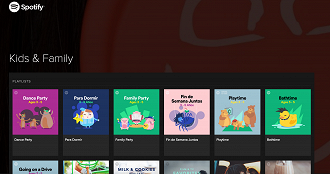 Interface do Spotify Kids - Imagem promocional Spotify