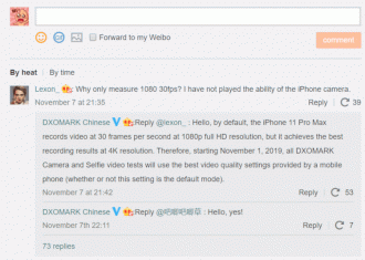 Fonte: Weibo DxOMark Fonte: Weibo DxOMark
