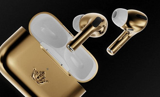 Caviar Airpods Pro Gold Edition. Fonte: Caviar