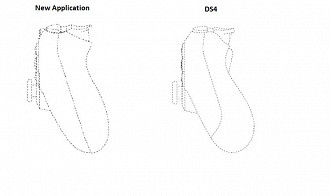 Lateral dos controles do PS4 (direita) e PS5 (esquerda). Fonte: resetera