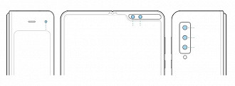 Samsung Galaxy Fold - As câmeras estão presentes na parte externa e interna do smartphone dobrável da gigante coreana. Ao todo são 6 sensores diferentes.