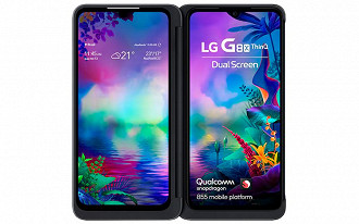 As duas telas OLED do LG G8X