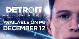 Banner de anúncio de Detroit: Become Human . Fonte: Quantic Dream  (Twitter)