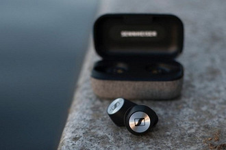 Fone in-ear Bluetooth True Wireless Sennheiser Momentum que utiliza o codec aptX Low Lattency. Fonte: udn