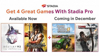 Jogos já disponíveis e gratuitos para usuários Stadia Pro Jogos já disponíveis e gratuitos para usuários Stadia Pro