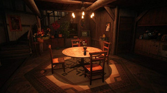 Casa da Aerith em seu interior. Fonte: Square Enix Casa da Aerith em seu interior. Fonte: Square Enix