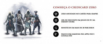 Benefícios do cartão de crédito. Fonte: Ubisoft