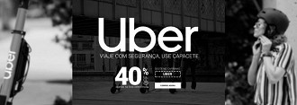 Parceria da Uber com a loja Centauro. Fonte: Centauro
