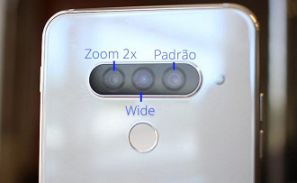 Capaz de produzir ótimas fotos, o LG G8s ThinQ possui três lentes na parte traseira, além de uma câmera de 8MP na frente