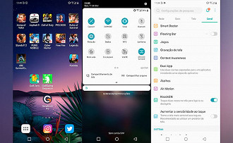 O software do LG G8s ThinQ é bastante intuitivo e muito bonito