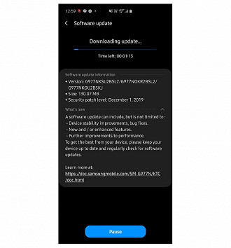 Android 10, OneUI 2.0 e atualização de segurança de novembro 2019 Android 10, OneUI 2.0 e atualização de segurança de novembro 2019