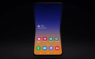 Possível design do Galaxy Fold 2