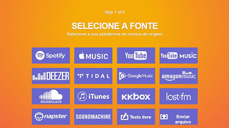 Passo 02 - Como transferir playlists de músicas de serviços de streaming de música. Fonte: Vitor Valeri