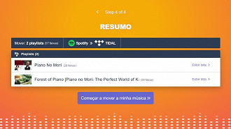 Passo 07 - Como transferir playlists de músicas de serviços de streaming de música. Fonte: Vitor Valeri