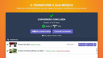Passo 09 - Como transferir playlists de músicas de serviços de streaming de música. Fonte: Vitor Valeri