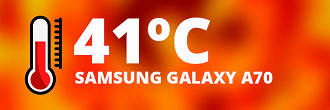Temperatura máxima externa do Samsung Galaxy A70