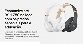 Imagem de campanha da Apple no Brasil. Fonte: Apple