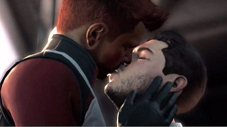 Beijo gay em Mass Effect: Andromeda - Imagem: divulgação