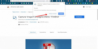 Adicionar extensão ao chrome