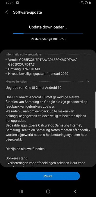 OneUI 2.0 - Galaxy S9