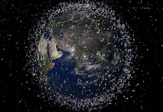 Imagem ilustrativa de satélites na terra. Fonte: theconversation