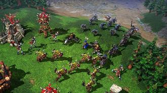 Cena de batalha em Warcraft 3: Reforged. Fonte: playwarcraft3